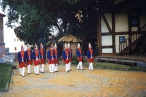 Proben für das Sommertheater 1999  "Das Wirtshaus im Spessart"