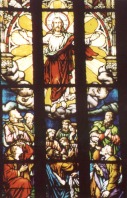 Fensterbild in der Schlosskirche zu Mansfeld