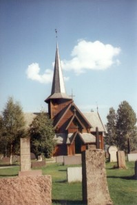 Stabkirche im nördlichen Norwegen